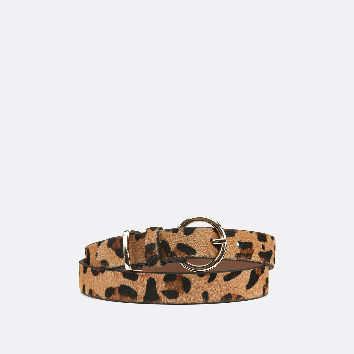 LA REDOUTE COLLECTIONS Leren riem met luipaardprint