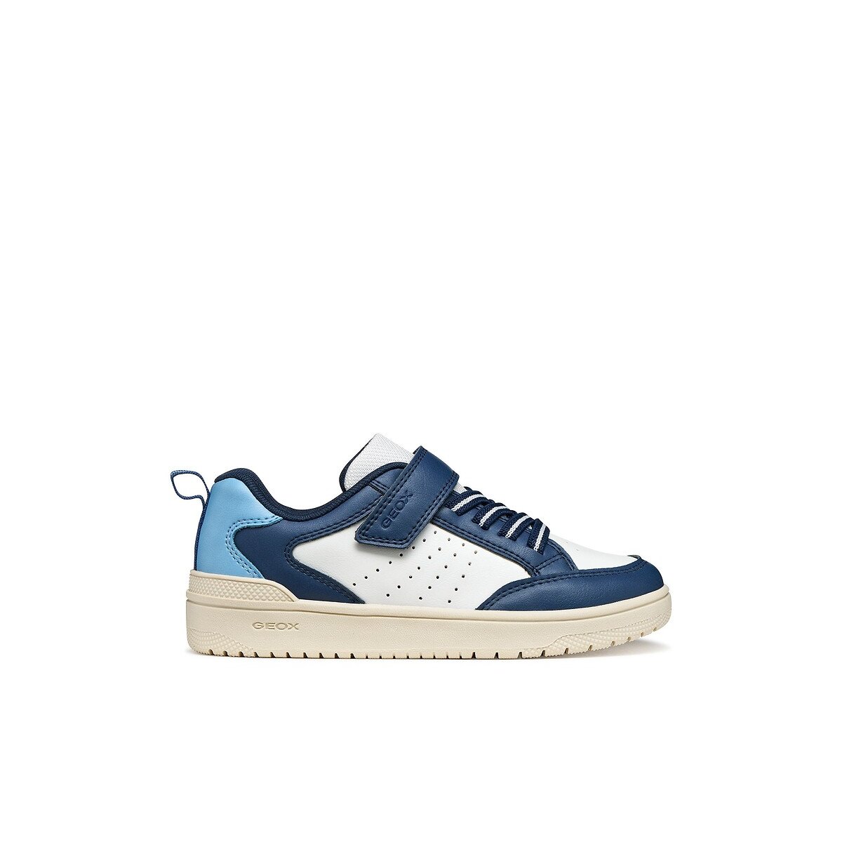 Geox Washiba Breathable Trainers White/Blue Size 36 (3.5) Kids