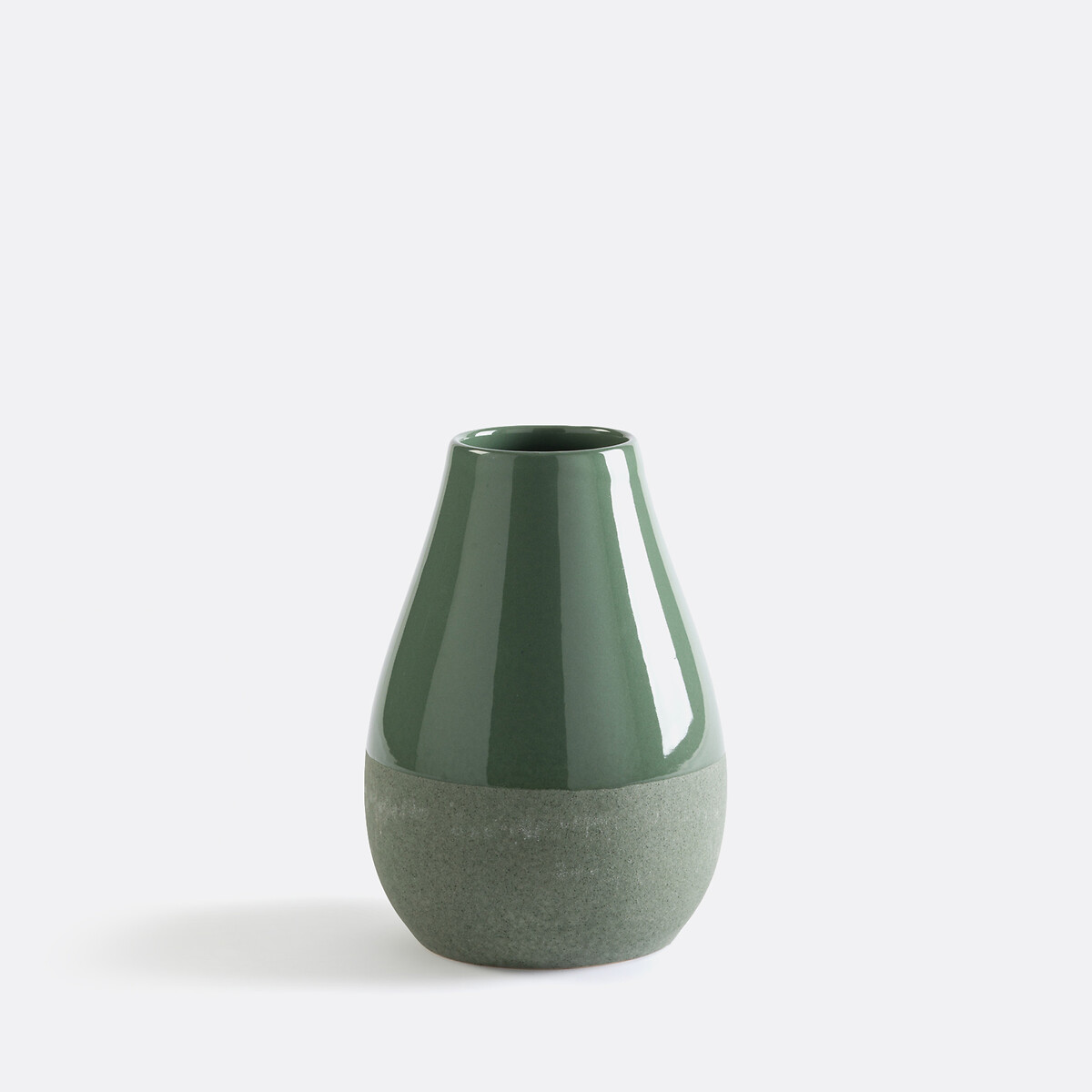 La Redoute Interieurs Pastela Ceramic Vase, H19cm Unisex Green