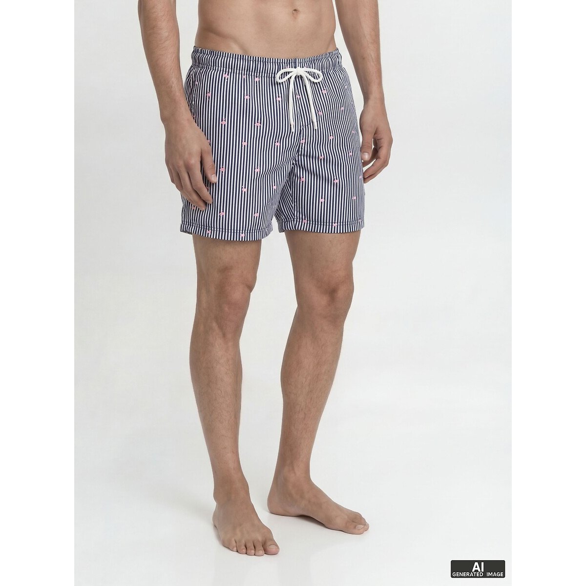 Jack & Jones Striped Swim Shorts Men's Navy Large