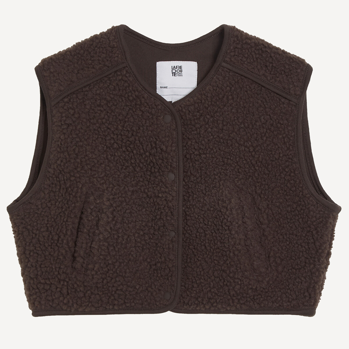 Gilet sans manches en sherpa