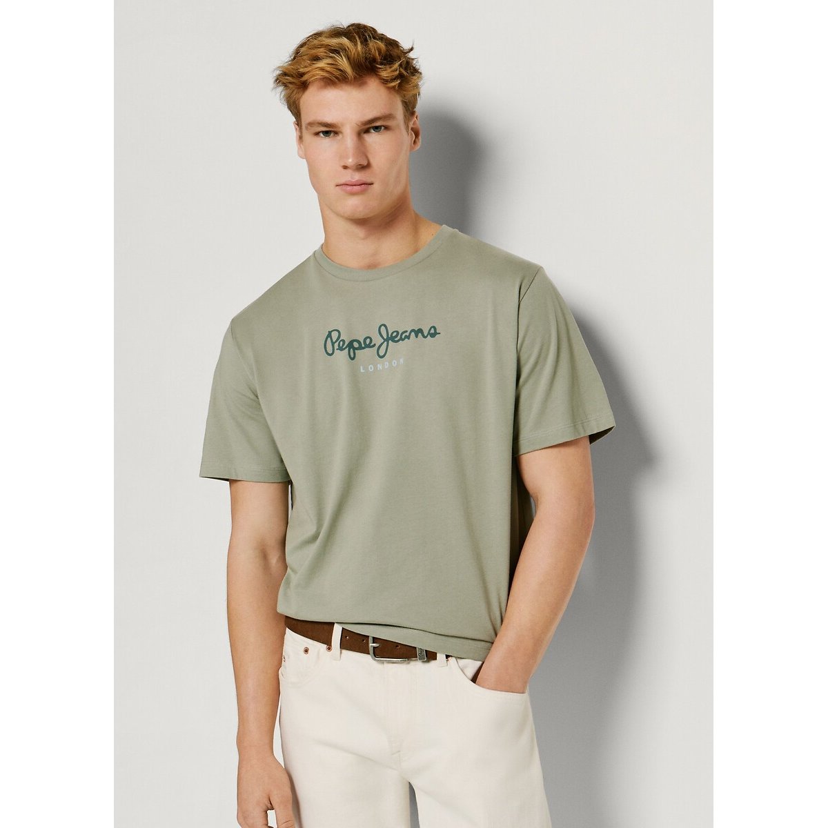 Pepe Jeans Eggo N T-Shirt With Short Sleeves Men's Sage Green Large