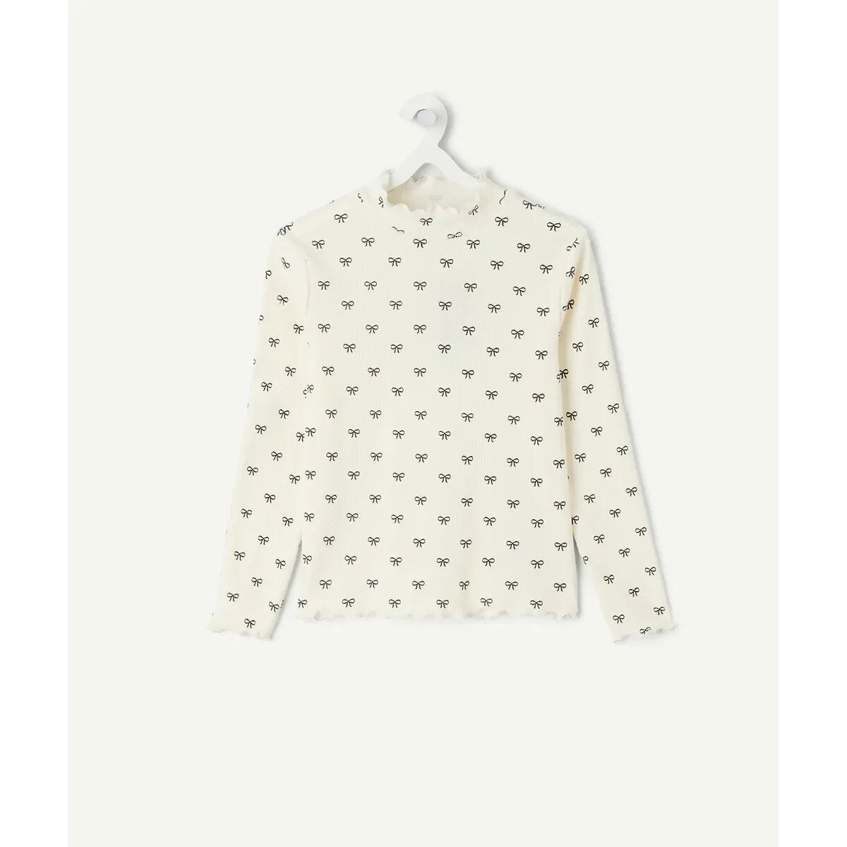 Sous-pull imprimé floral, en côte 