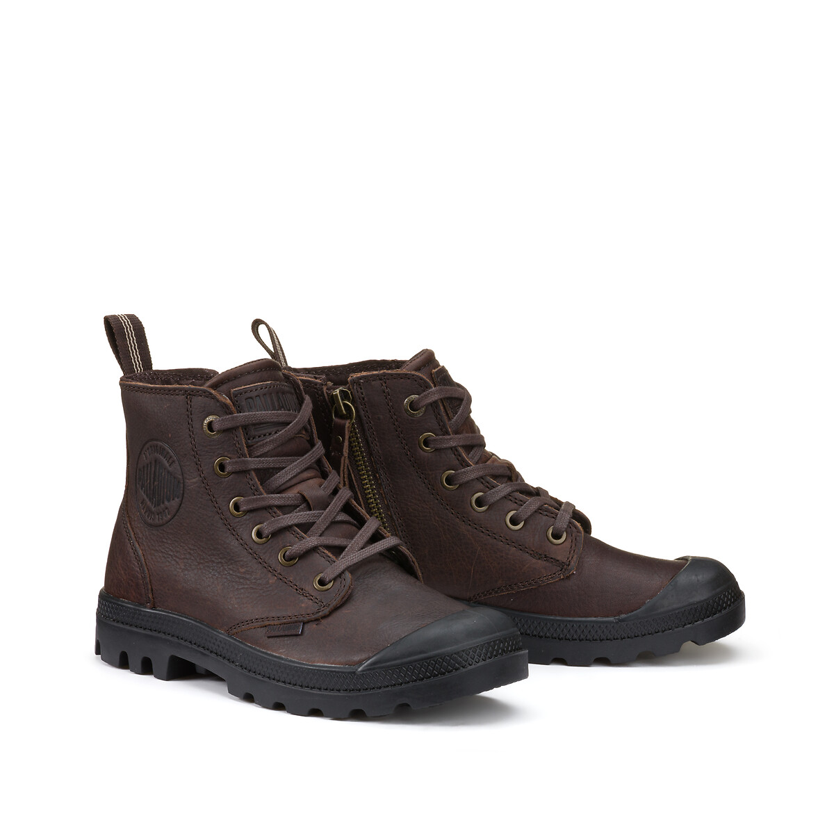 Palladium Pampa Zip Lth Ess Leren Laarsjes