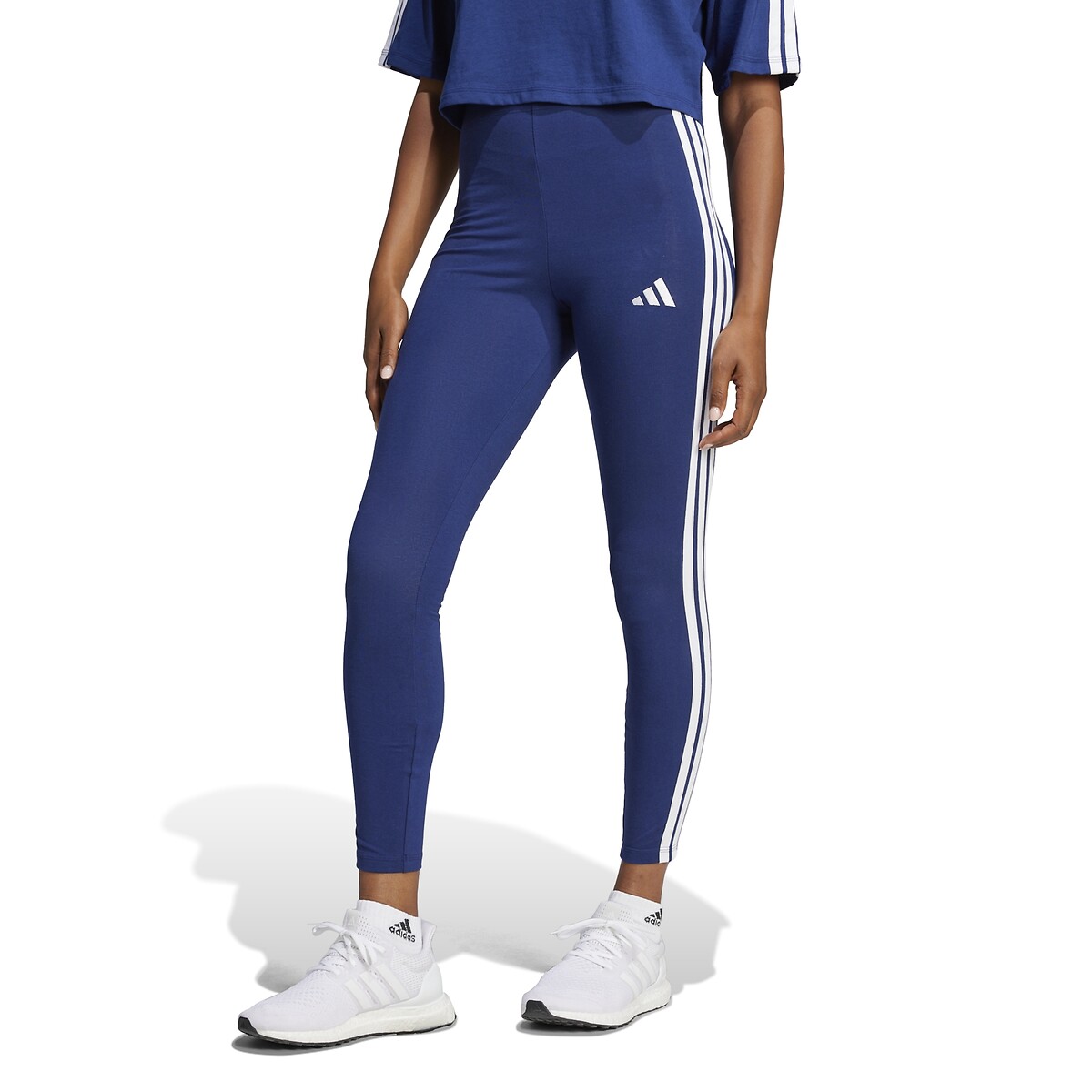 Adidas Sportswear Essentials 3-Stripes Leggings Women's Navy Blue Extra Small