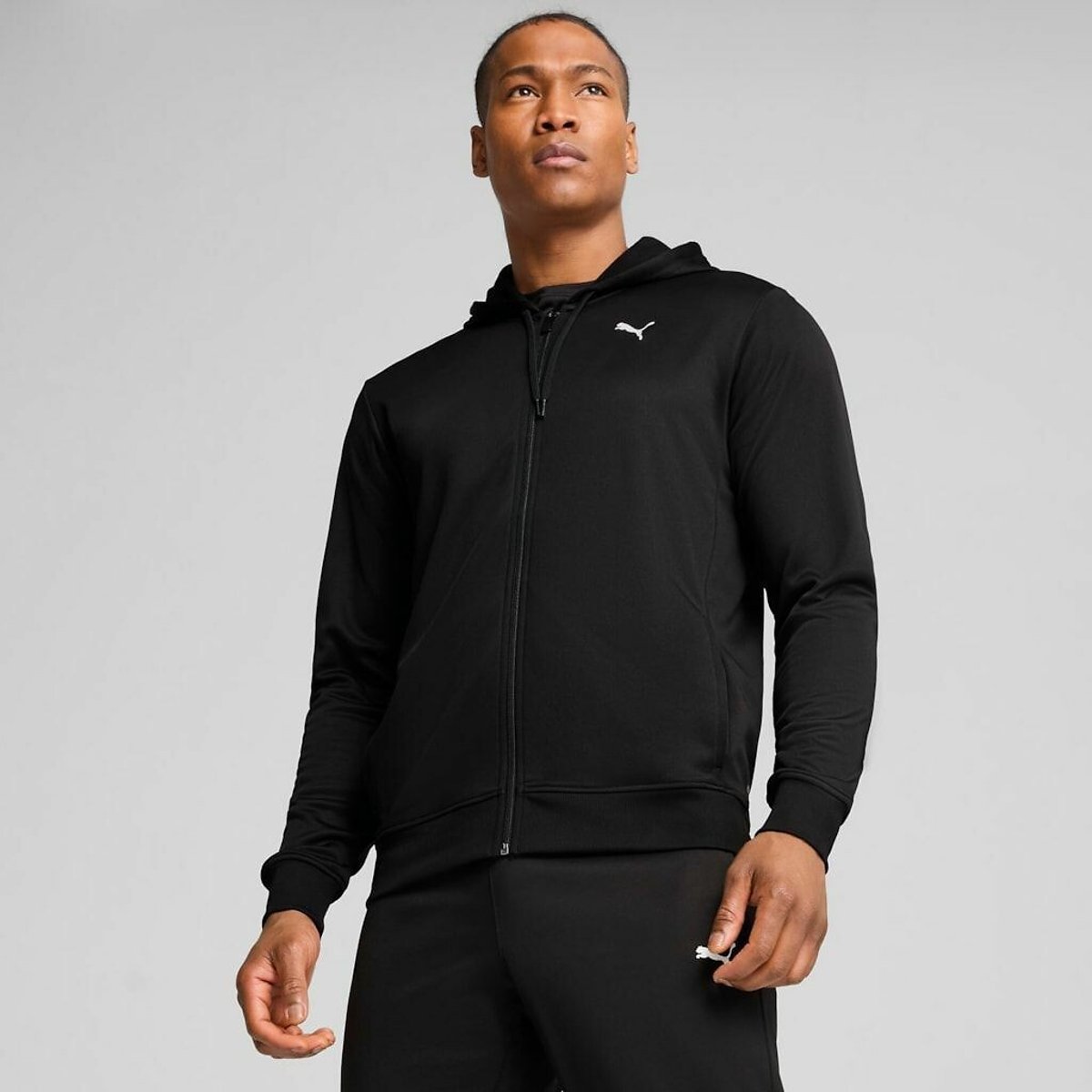 Puma Essential Zip-Up Hoodie Men's Black Extra Large