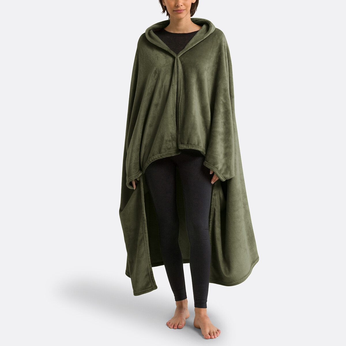 SO'HOME Fleece plaid met mouwen, recycled polyester, Javi