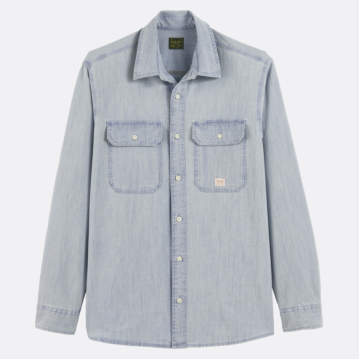 Jack & Jones Denim Shirt Men's Light Denim Extra Large