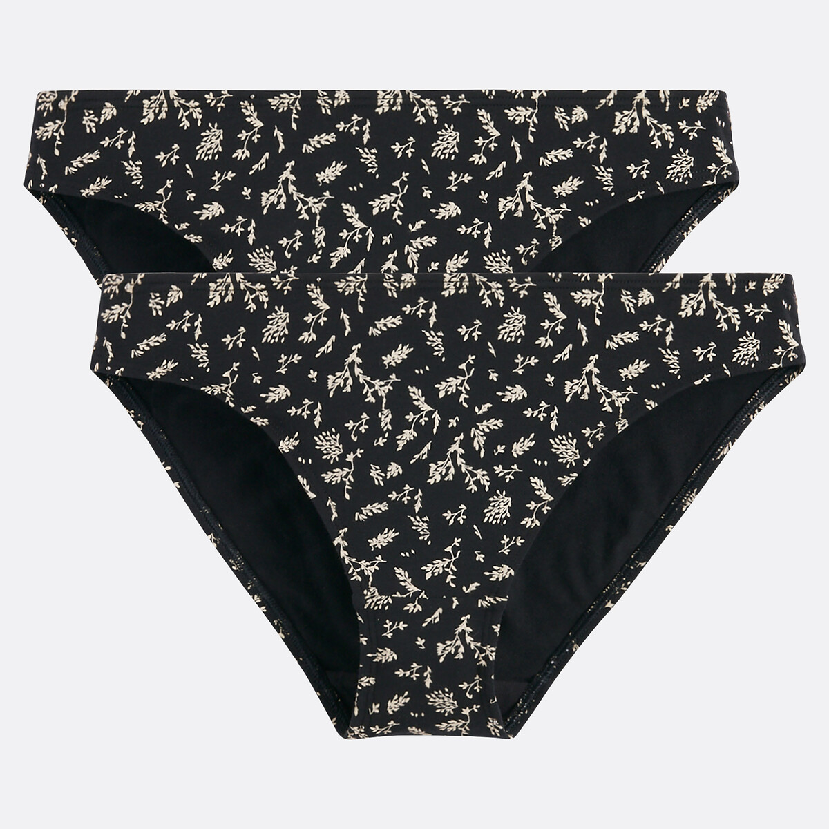 LA REDOUTE COLLECTIONS Set van 2 slips met bloemenprint