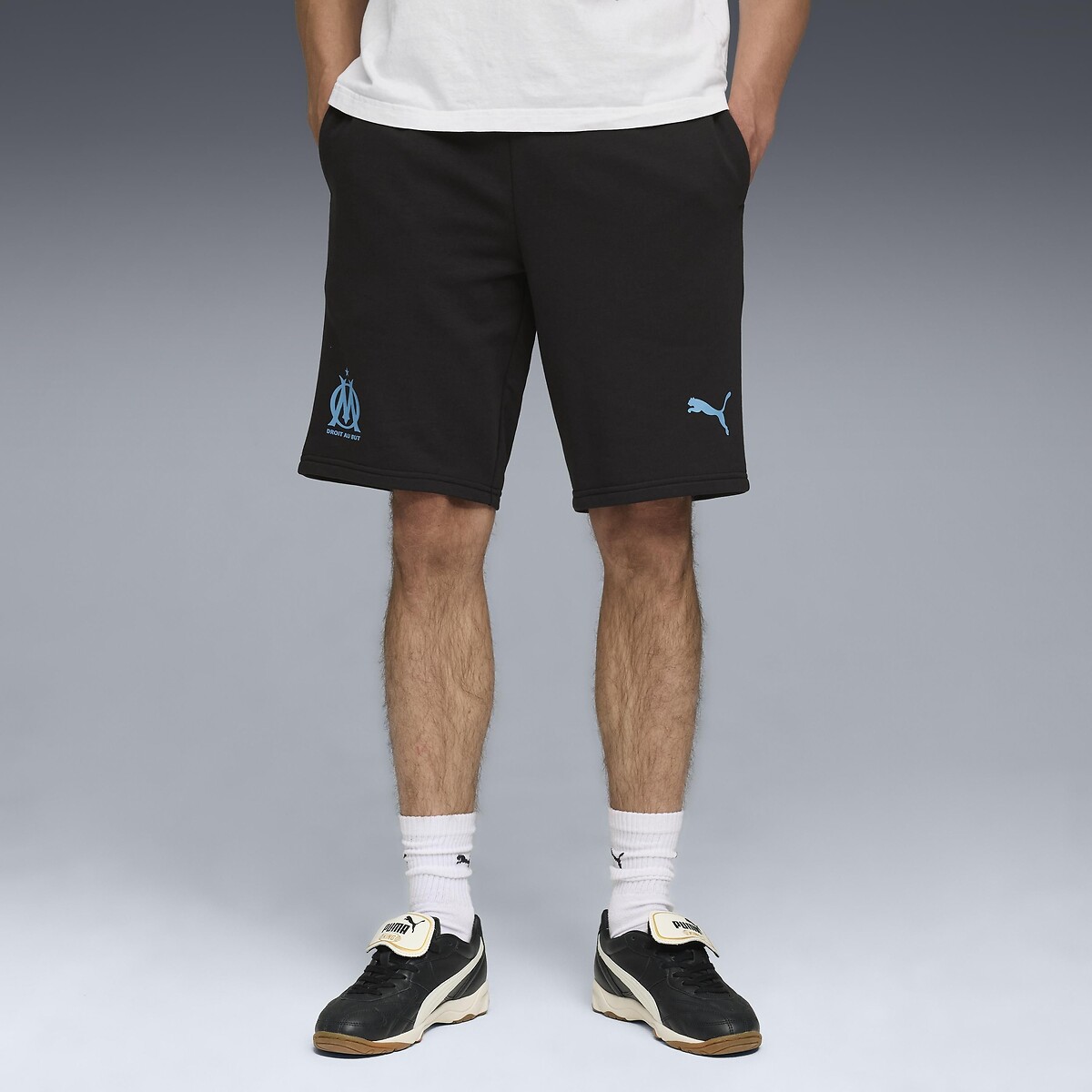 Puma Olympique De Marseille Football Shorts Men's Black Small