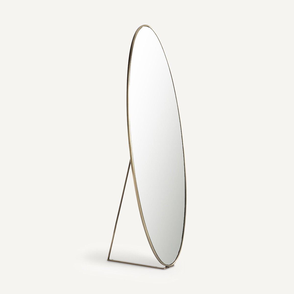 Am.pm Koban H170cm Oval Metal Standing Mirror Unisex Brass