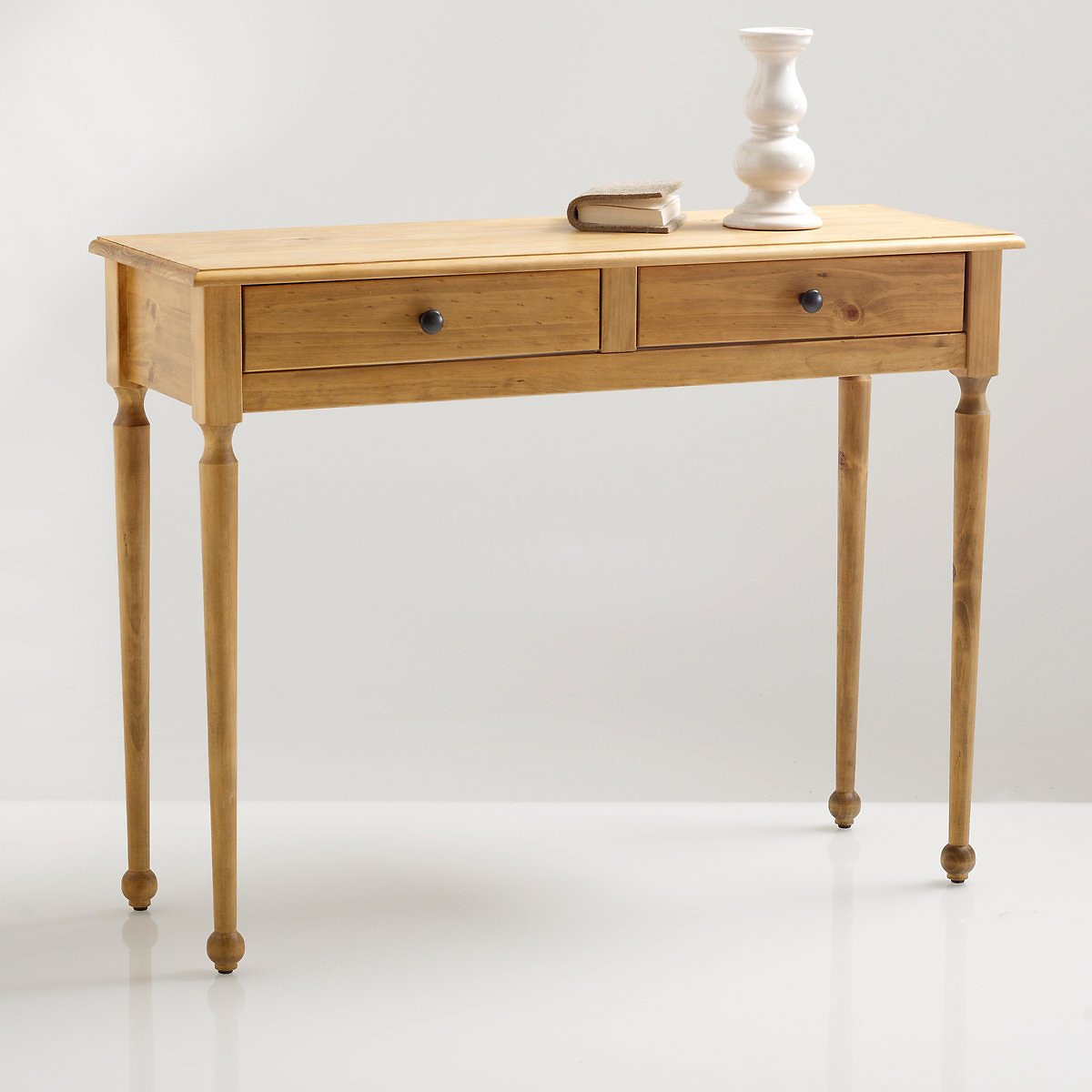 Console Solid Pine 2-Drawer Sideboard