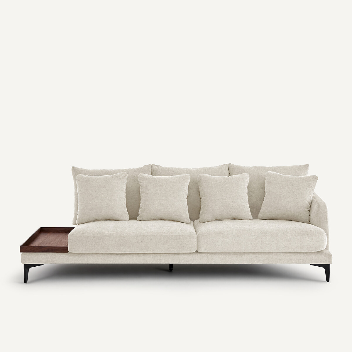 EMMANUEL GALLINA X AM.PM Halve bank met tafelblad, van polyestermix, MODERNISTE