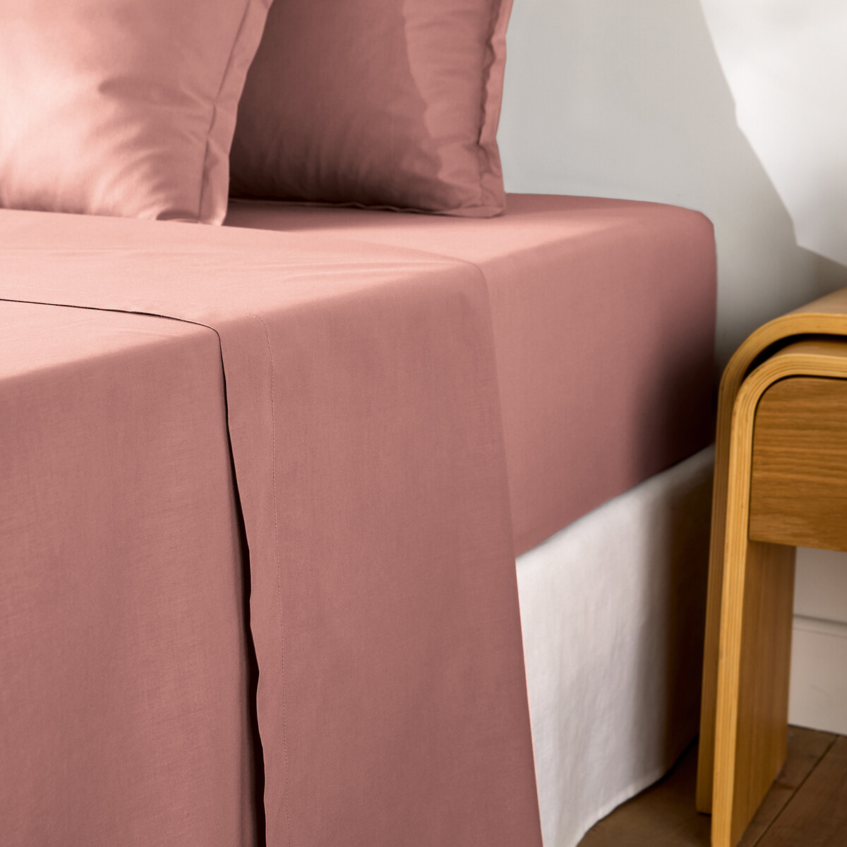 Drap Plat Uni En Percale De Coton, 80 Fils, Scenario — vue 3