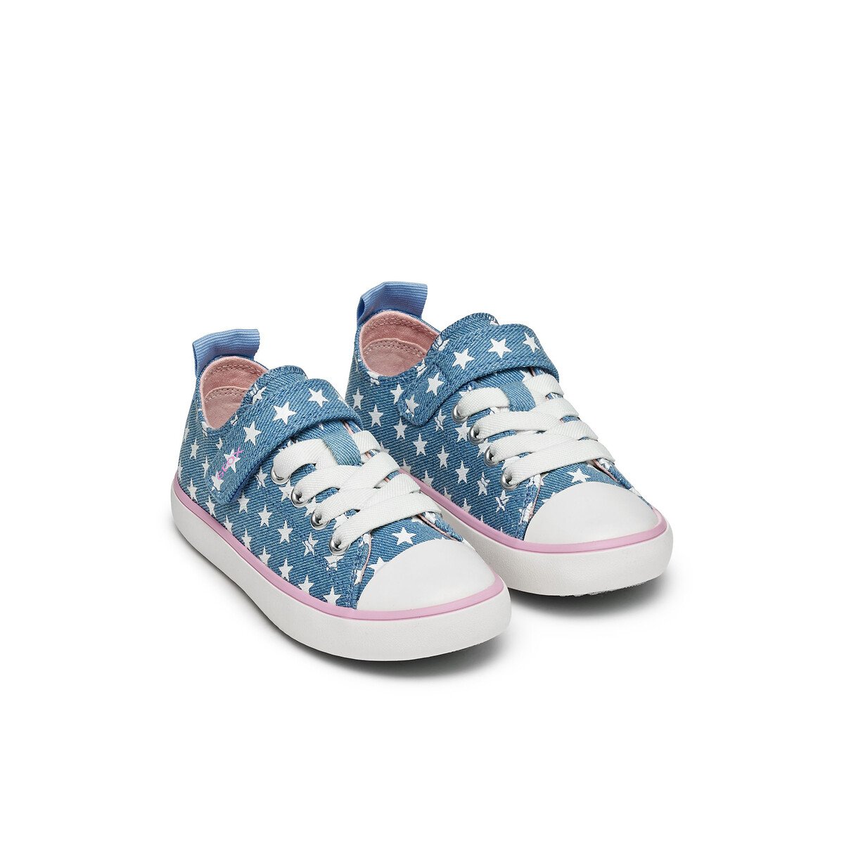 Geox Gisli Breathable Trainers Denim Blue Size 36 (3.5) Kids