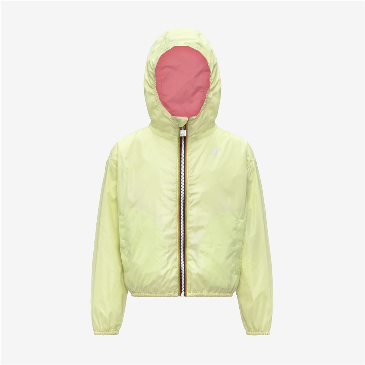 K-Way Laurette Plus Reversible Windbreaker Pink/Yellow 8Y (126Cm)