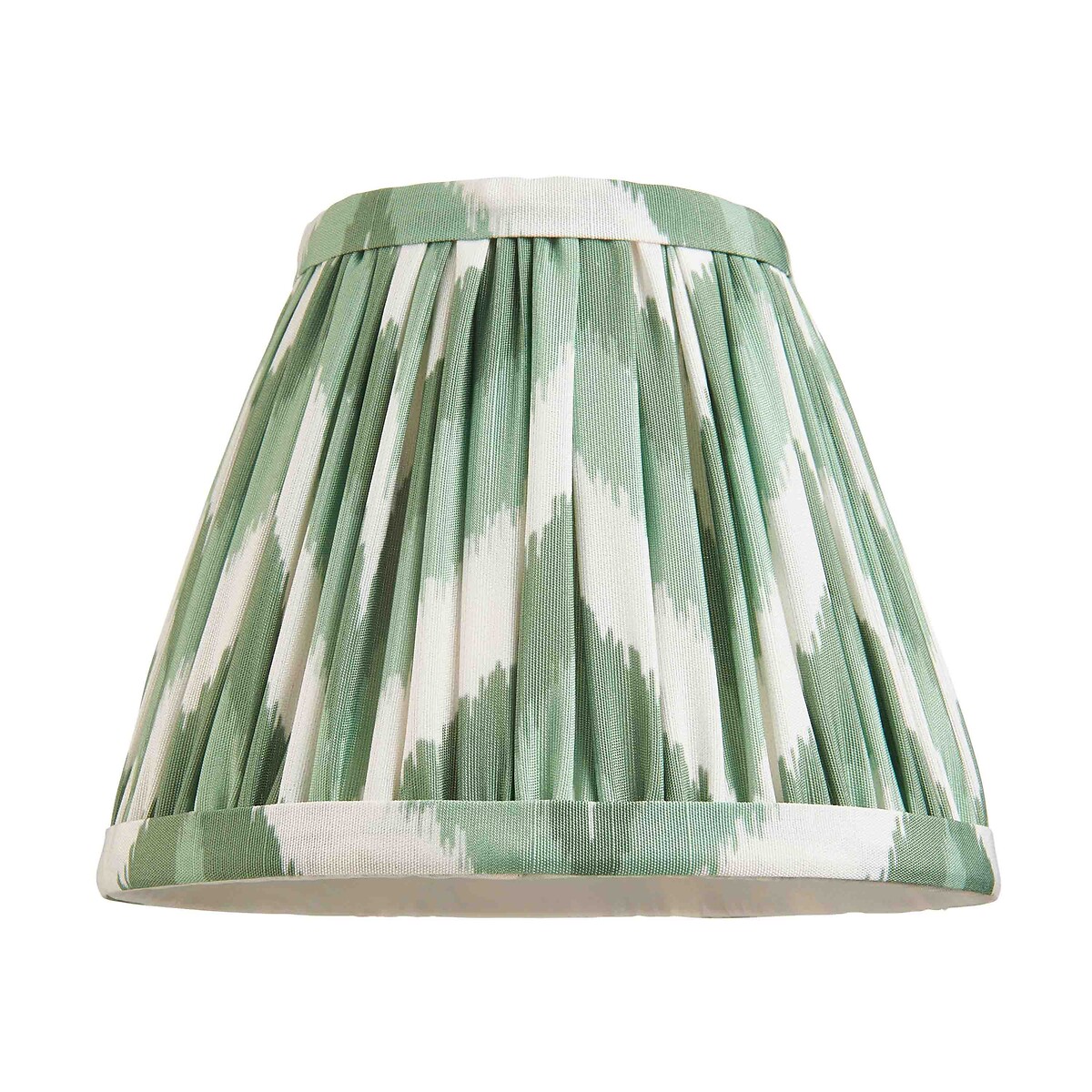 Édité 16Cm Zigzag Light Shade In Pleated Fabric Unisex Green