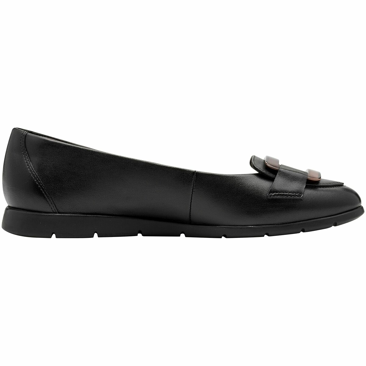 Tamaris Leather Ballet Flats Women's Black Size 39