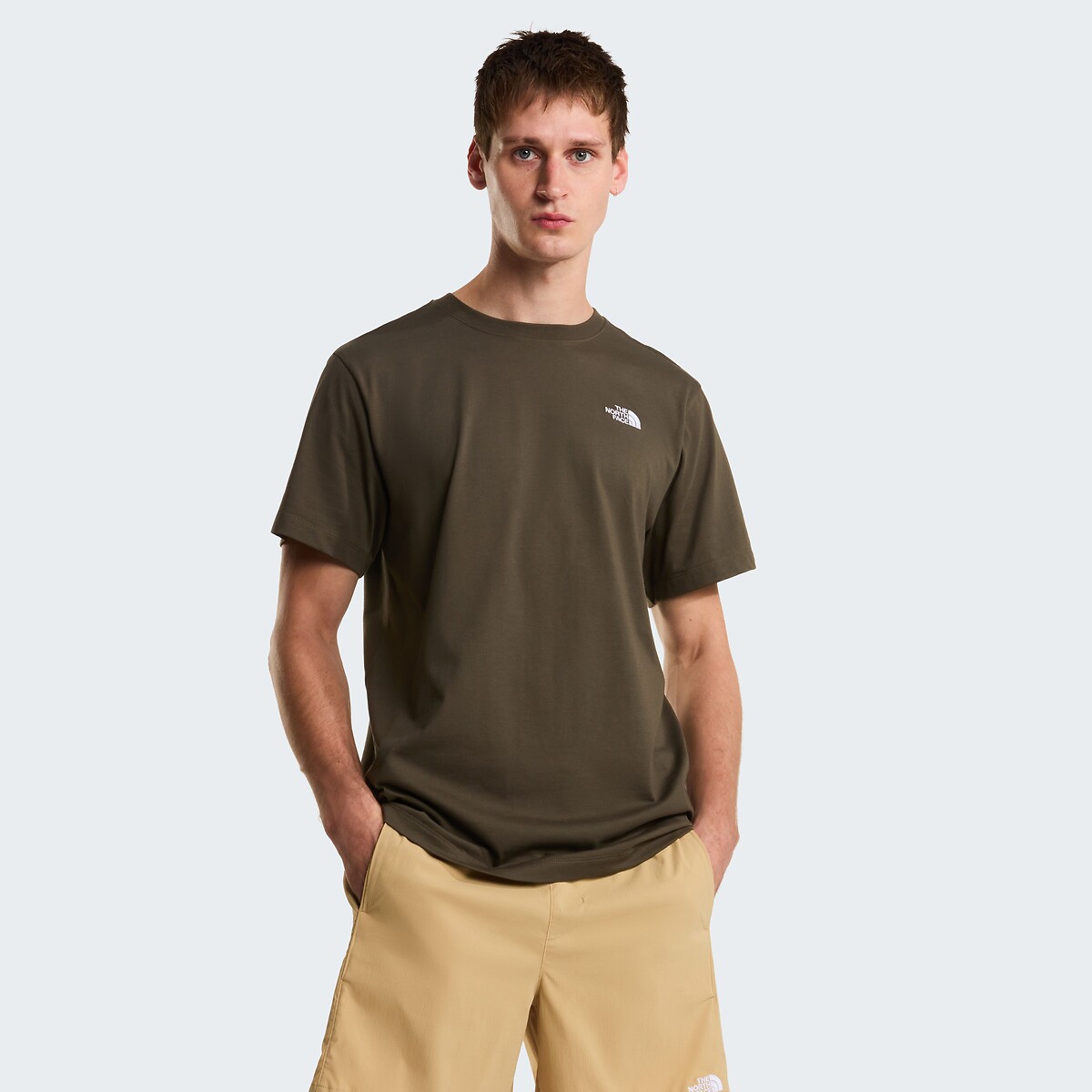 The North Face Simple Dome Short Sleeve T-Shirt Men's Khaki Small