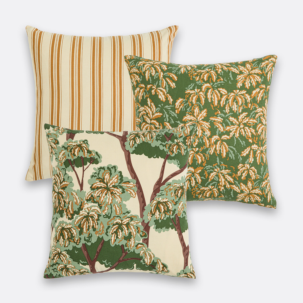 LA REDOUTE INTERIEURS Set van 3 kussenhoezen 40x40 cm, Leanore