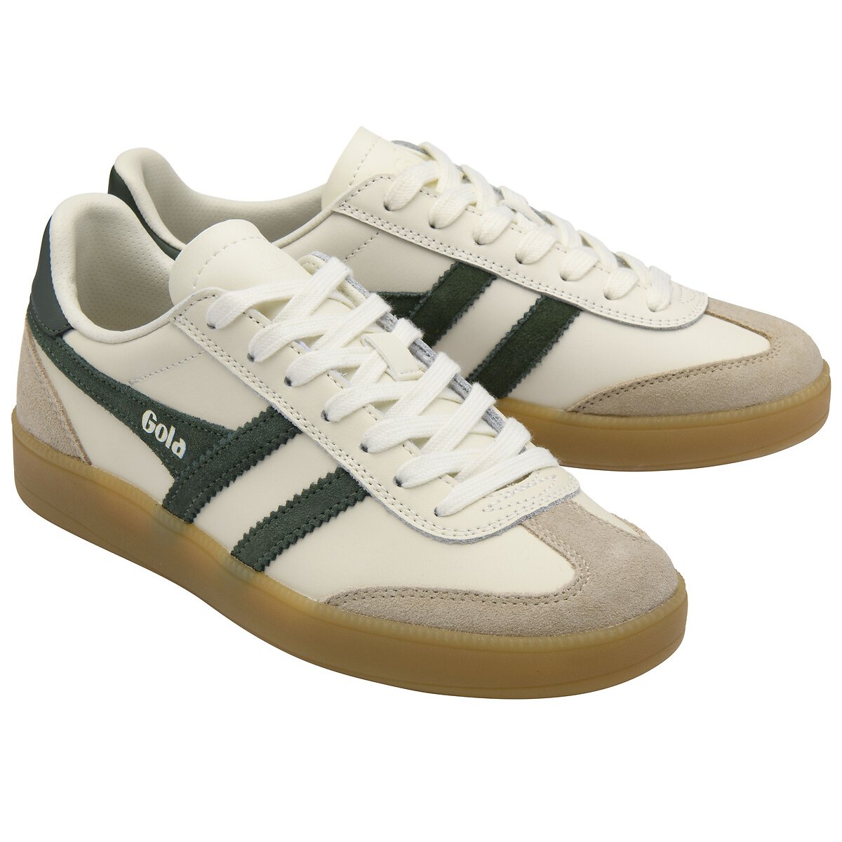 Gola Viper Leather Trainers Women's White/Green Size 40 (6.5)