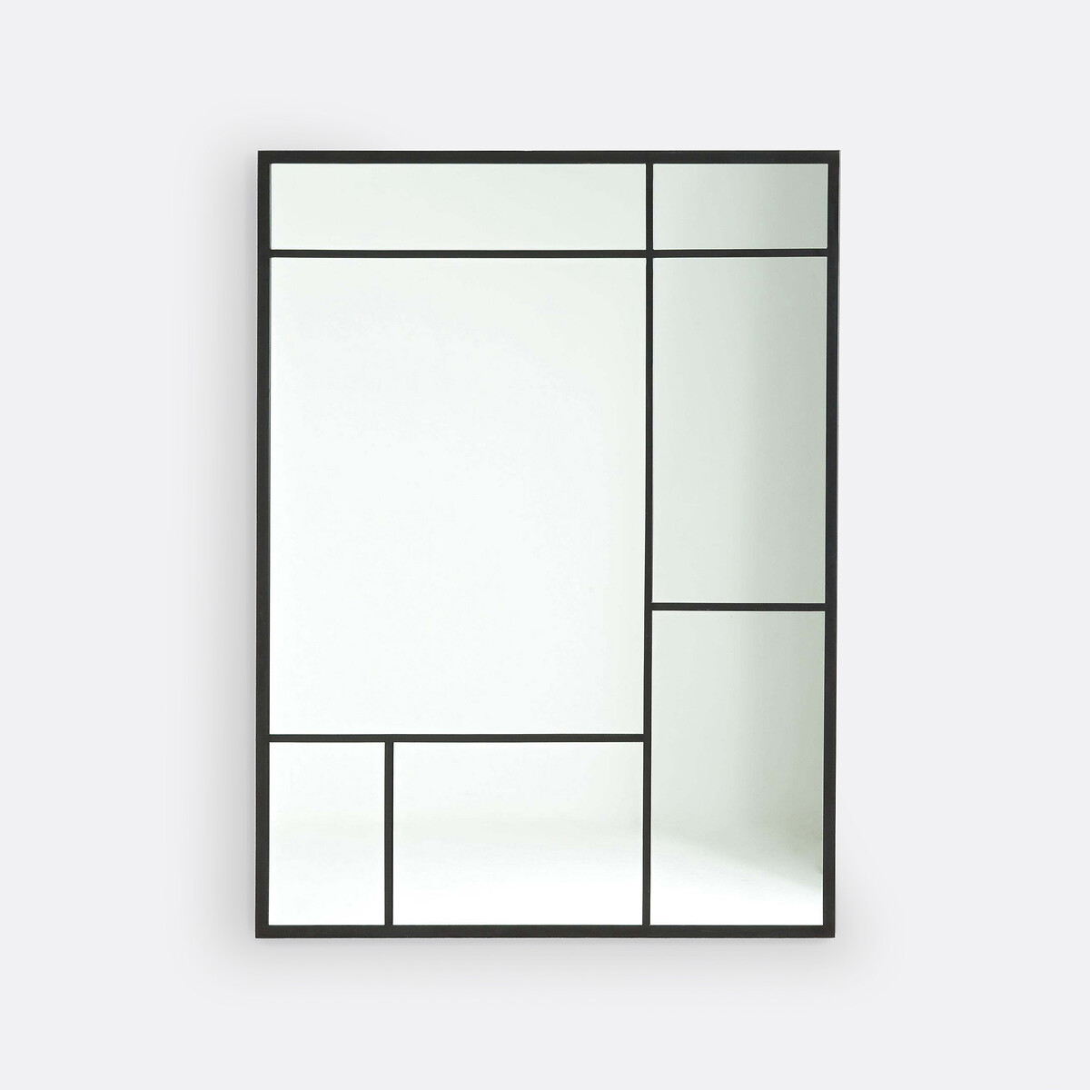 La Redoute Interieurs Lenaig 120 X 90Cm Industrial Style Mirror Unisex Black