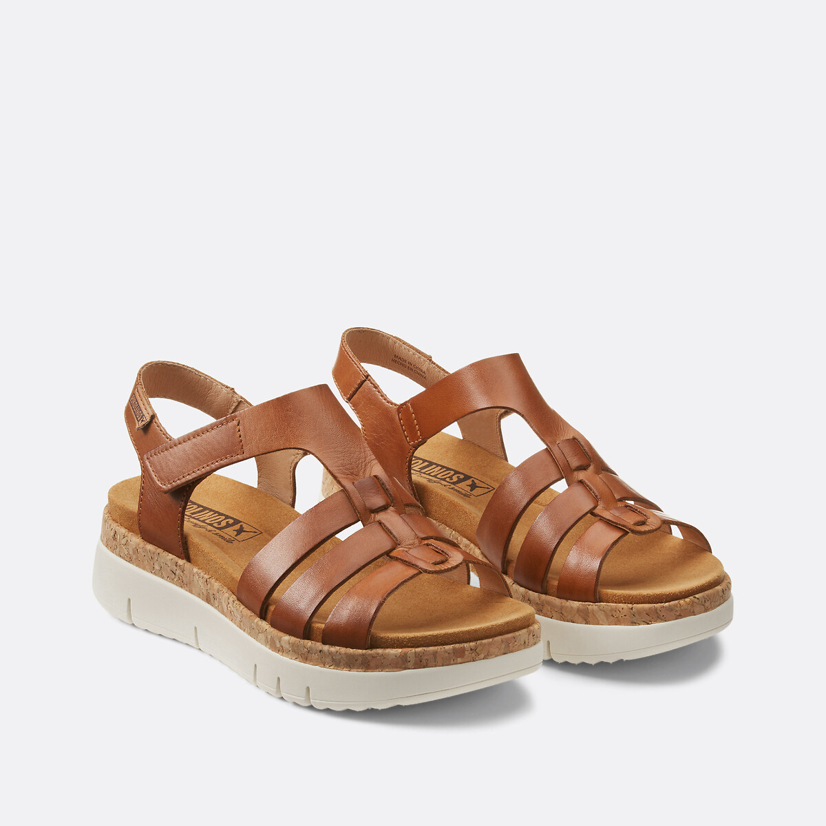 Pikolinos Sandalen In Leer Met Sleehak Palma
