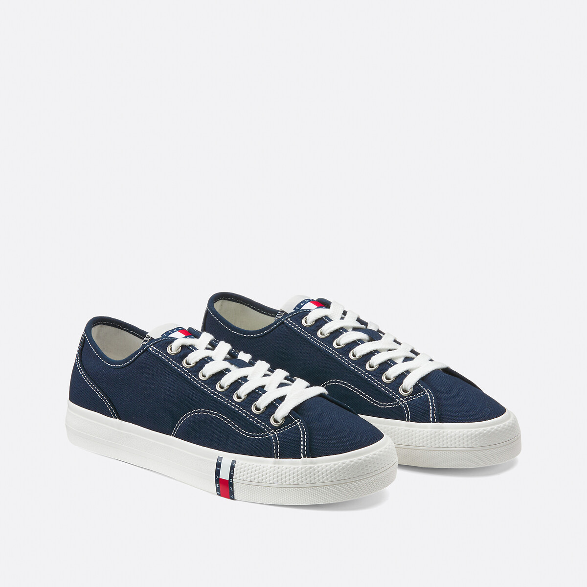 Tommy Jeans Archive Vulc Y2k Canvas Trainers Men's Navy Blue Size 40 (6.5)