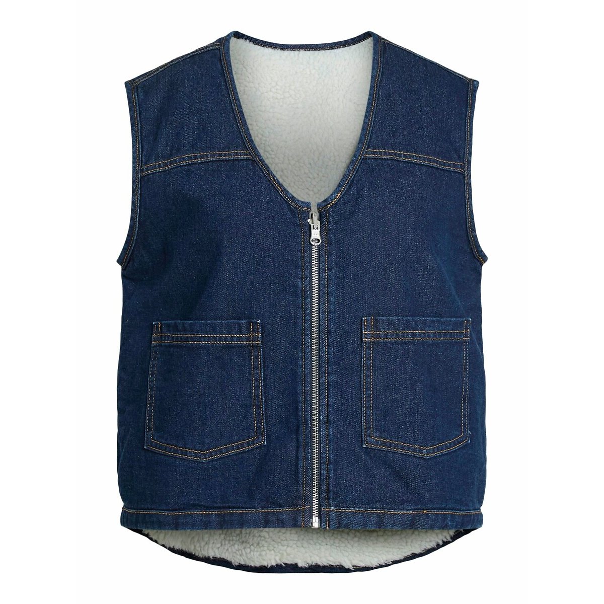 Veste sans manches en denim