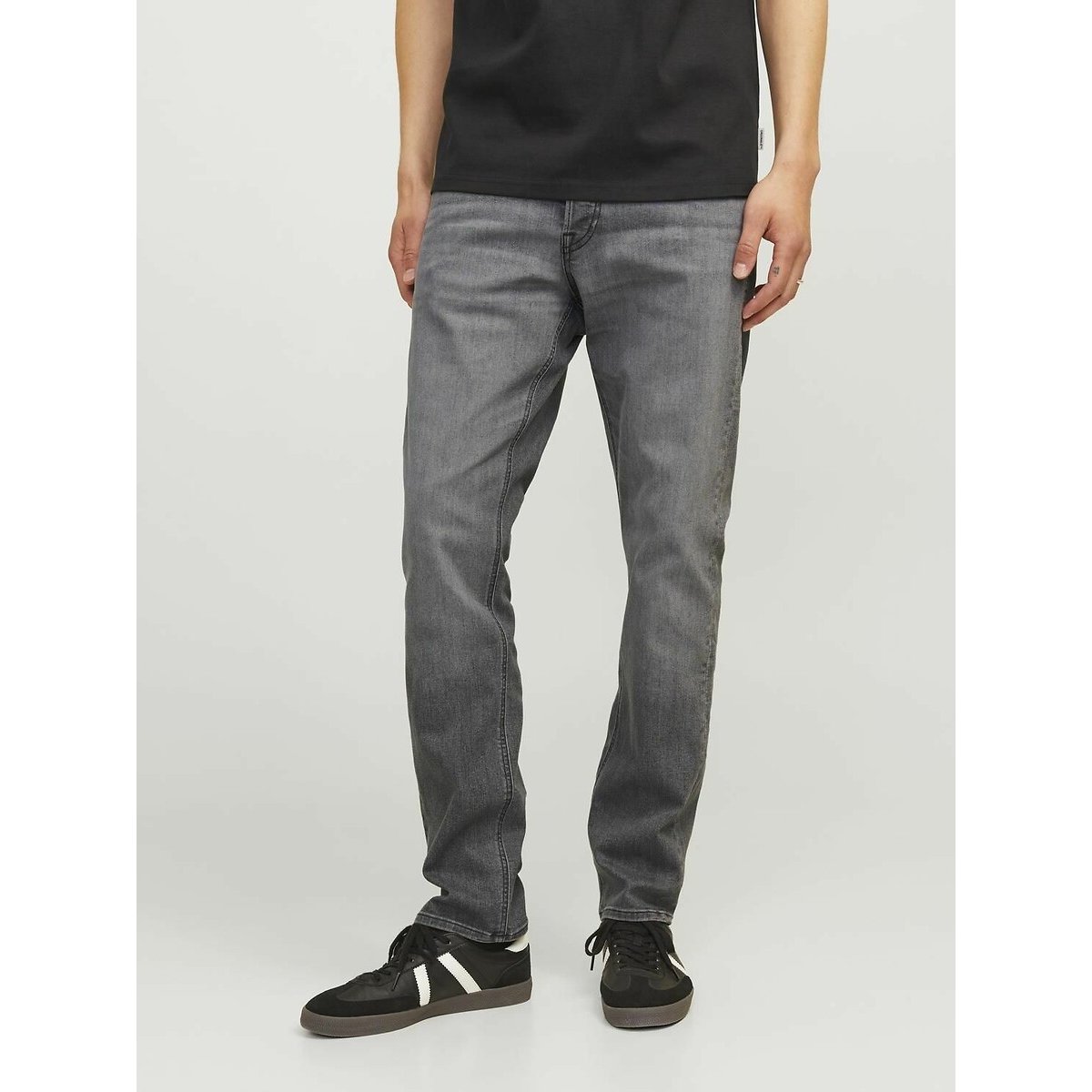 Jack & Jones Men's Grey Glenn Slim Fit Jeans In Mid Rise W29 L32