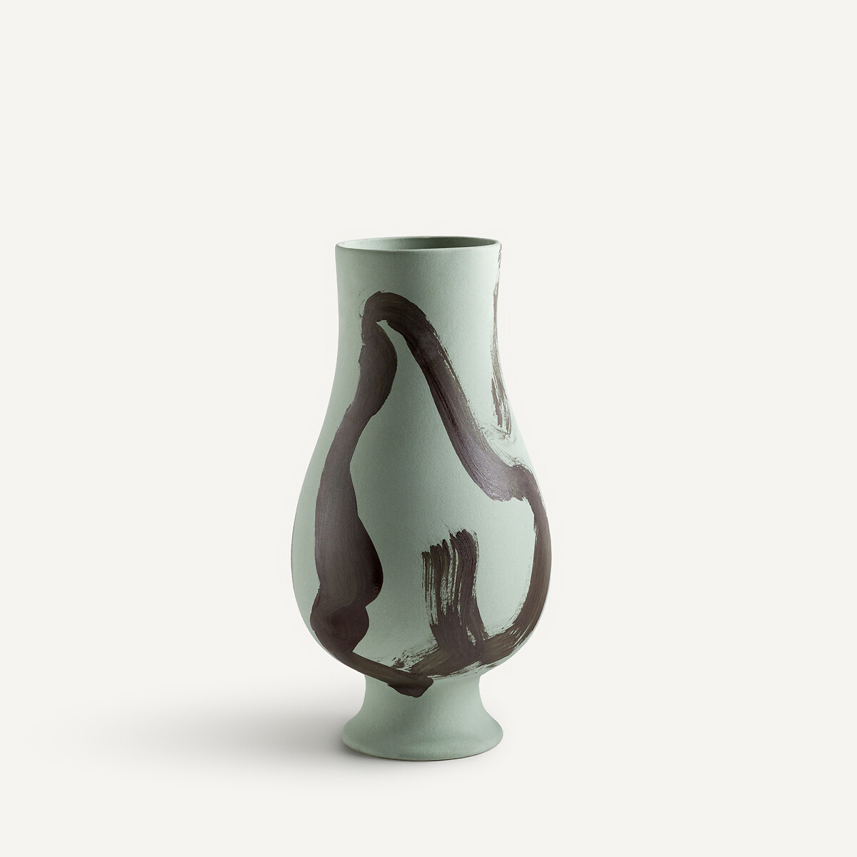 Am.pm Skall Matt Ceramic Vase H33cm Unisex Grey-Green