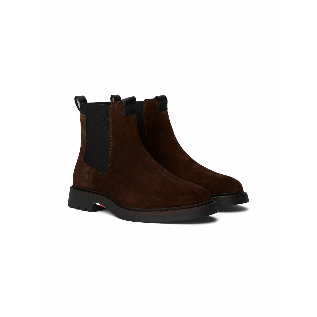 Tommy Hilfiger Suede Chelsea Boots Men's Brown Size 42 (8)