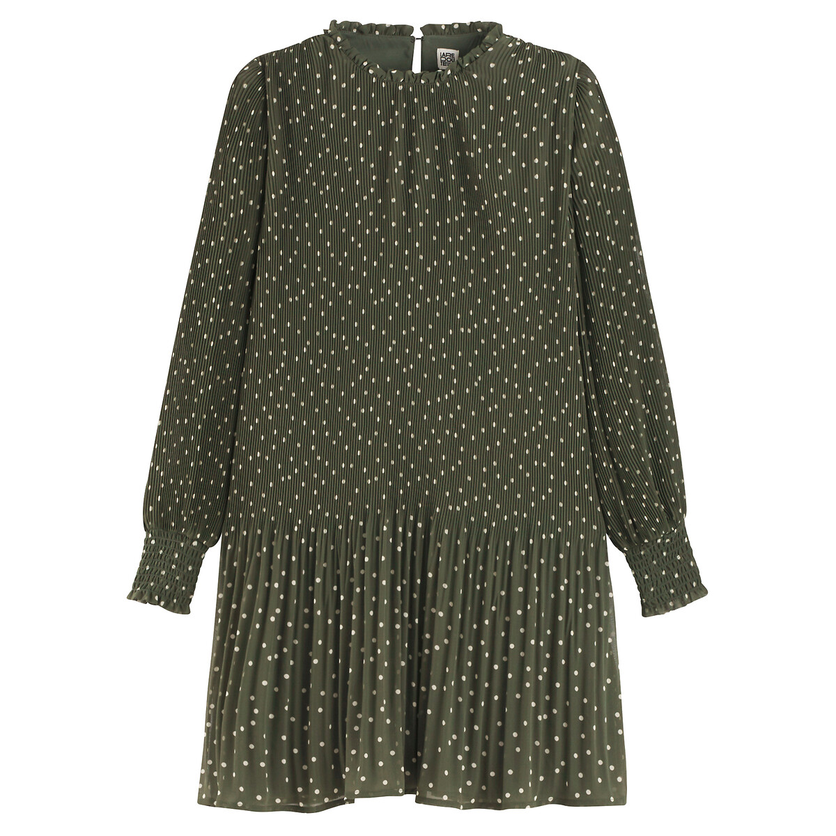 Robe patineuse imprimé à pois, courte