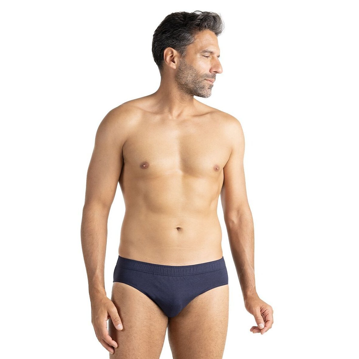 Eminence Pack Of 3 Knickers In Cotton Men's Blue Print 3XL