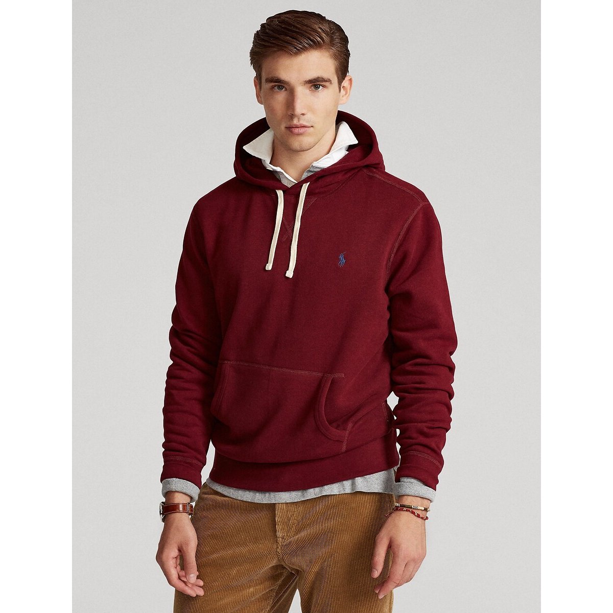 Sweat à capuche RL en molleton