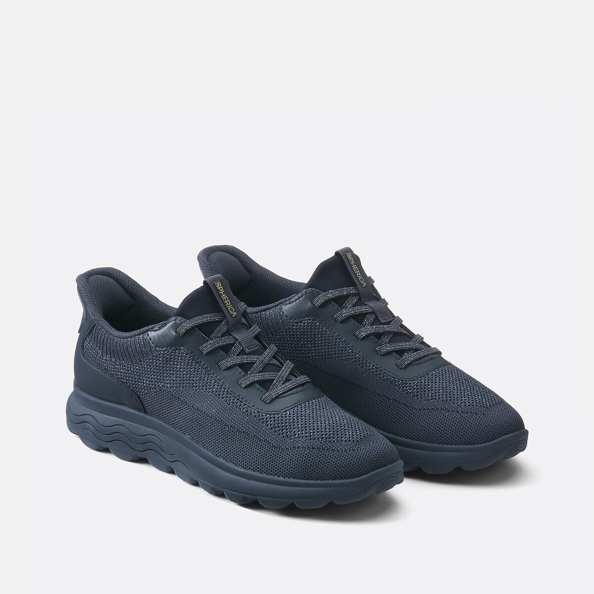 Geox Women's Navy Blue Spherica Plus, Fast-In Breathable Trainers Size 36 (3.5)