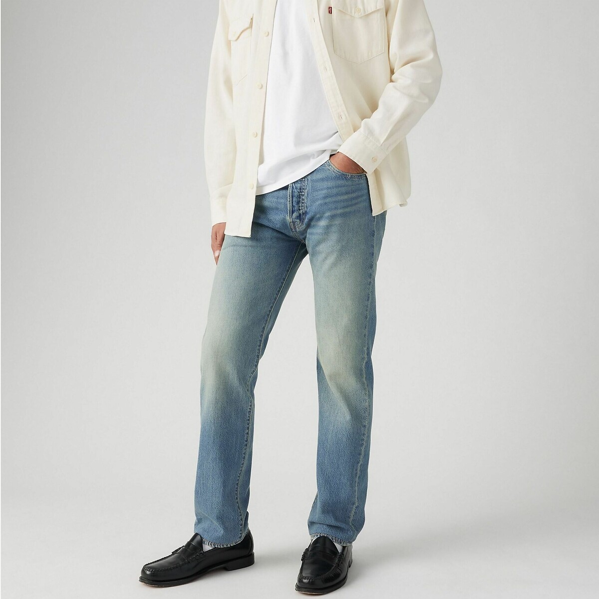 Levi's Men's Lean Machine Ltwt 501® Straight Jeans W32 L34