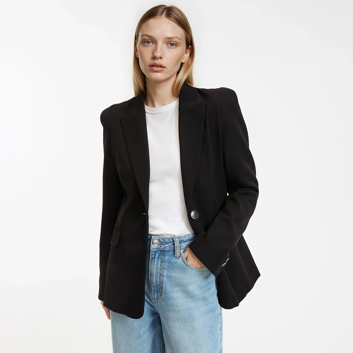 Blazer long, coupe cintrée