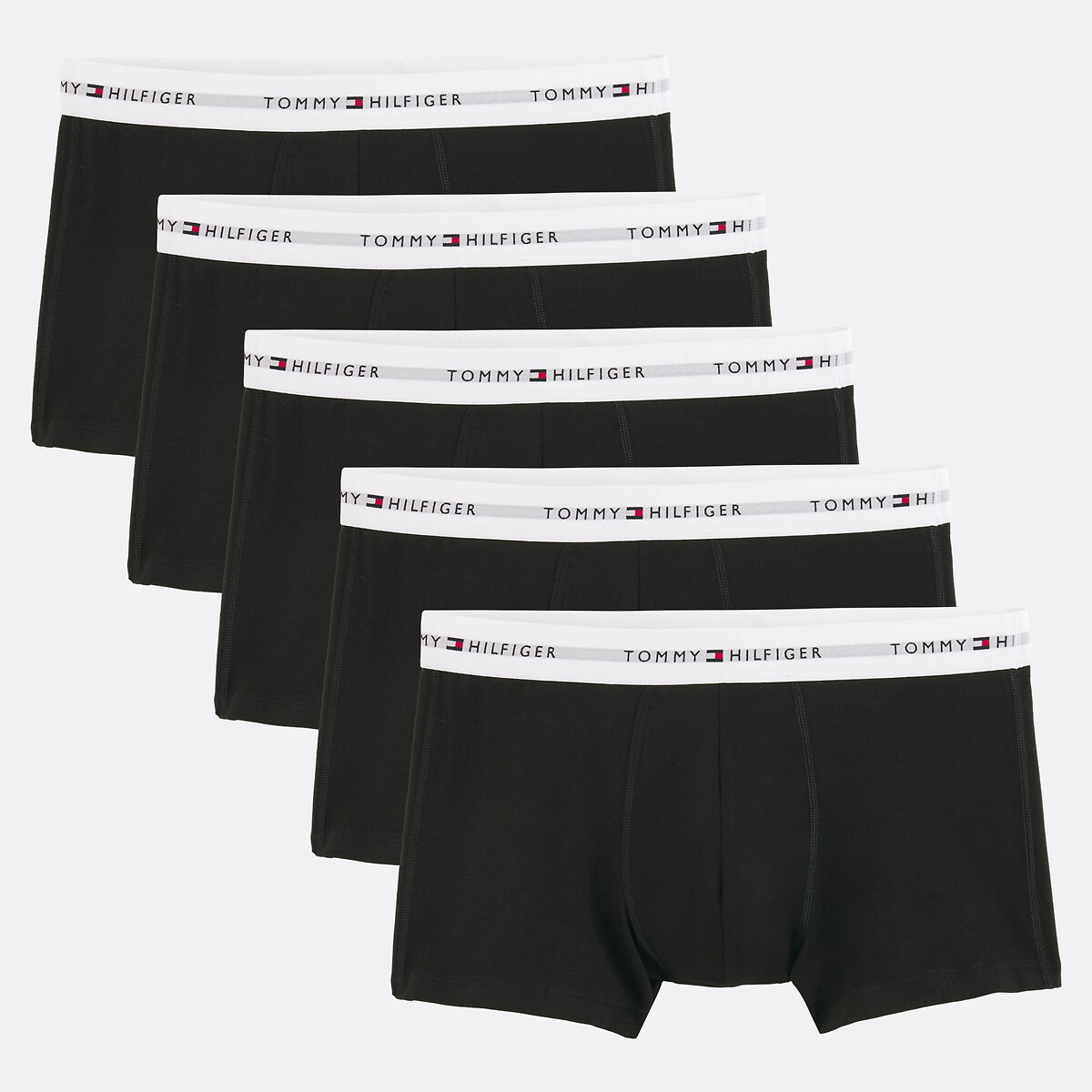 Tommy Hilfiger Pack Of 5 Signature Hipsters Men's Black/White Small