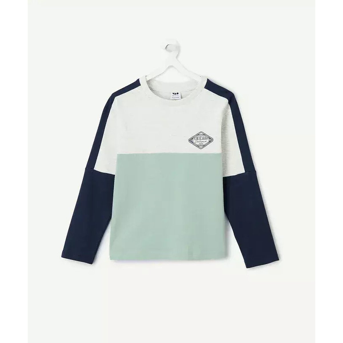 T-shirt manches longues color block