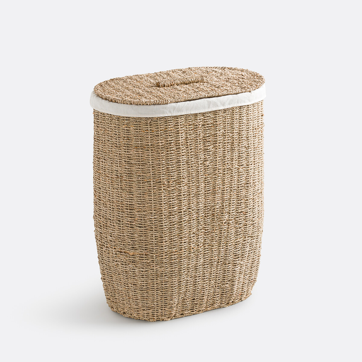 LA REDOUTE INTERIEURS Ovale wasmand, gevlochten zeegras, AZURO