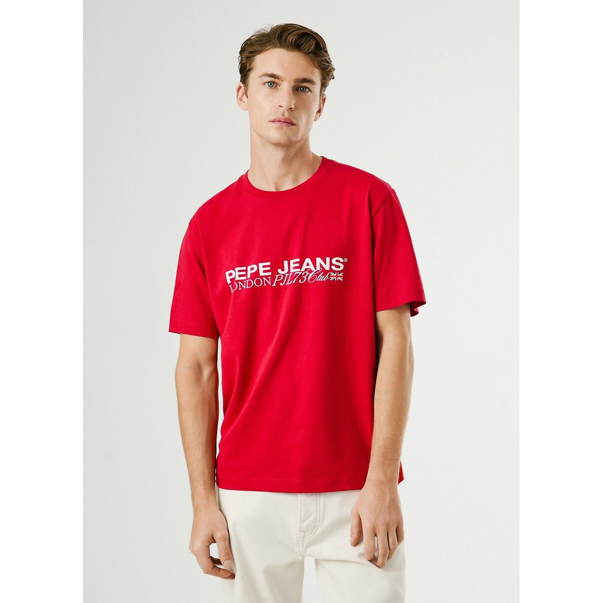 Pepe Jeans Matthew Short-Sleeve T-Shirt Men's Red Large