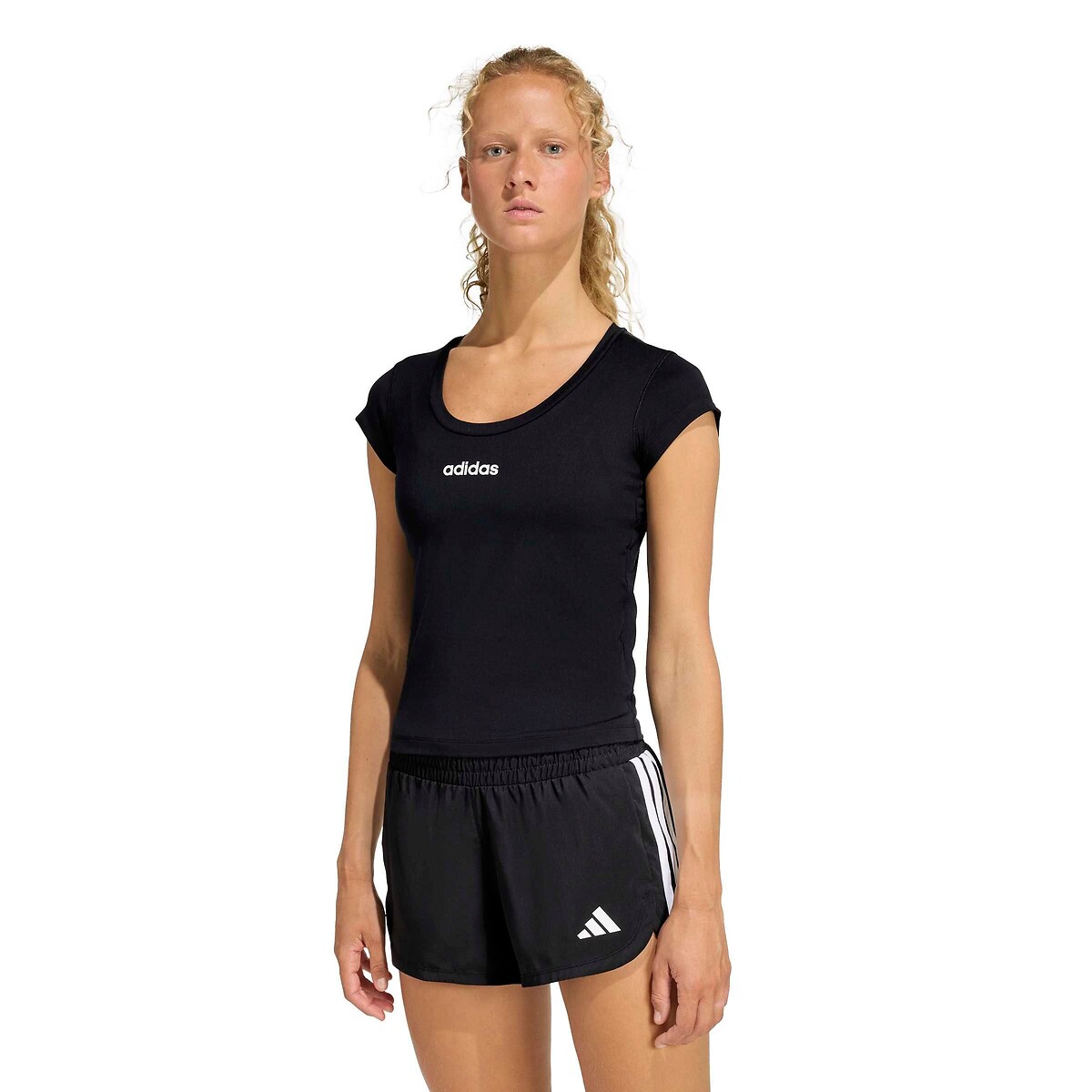 Adidas Performance Essentials Linear Sports T-Shirt Women's Black Small