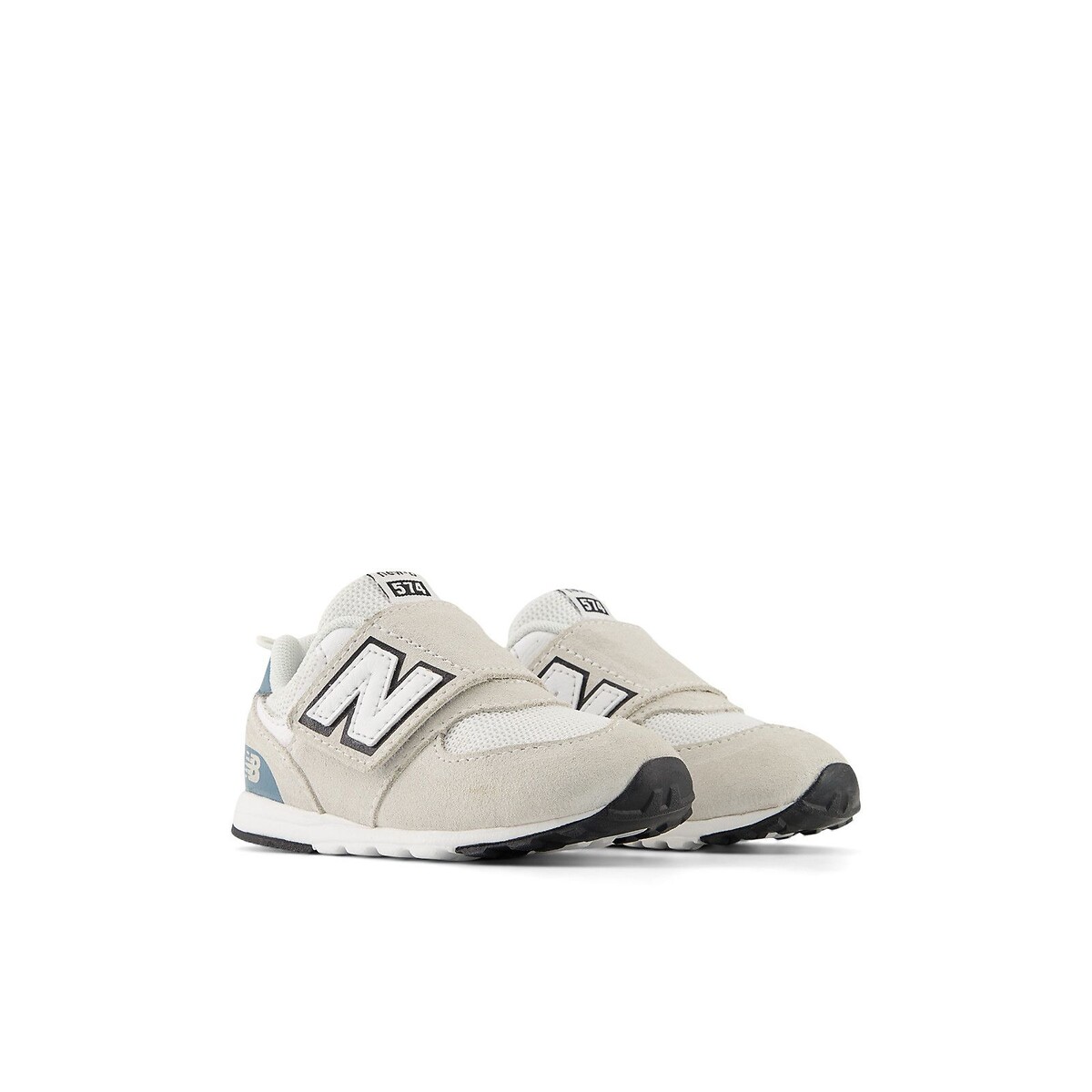 New Balance 574 Trainers Ecru/Grey Green Size 24 (7) Kids