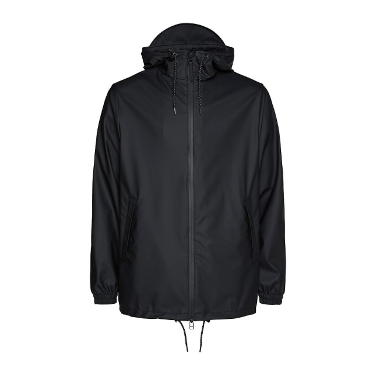 Rains Unisex Storm Breaker Regular Fit Hooded Windbreaker Women's Black Small