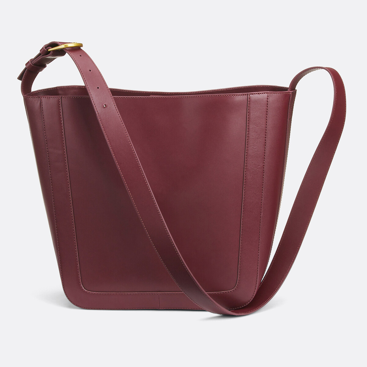 LA REDOUTE COLLECTIONS Draagtas van glad leer, Signature SOLENE
