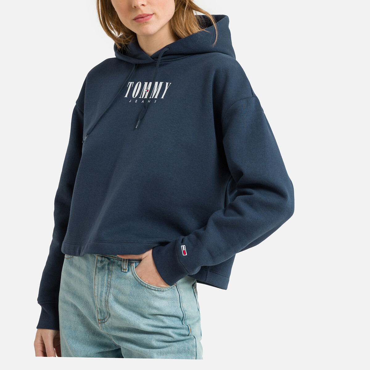 TOMMY JEANS Hoodie, logo vooraan