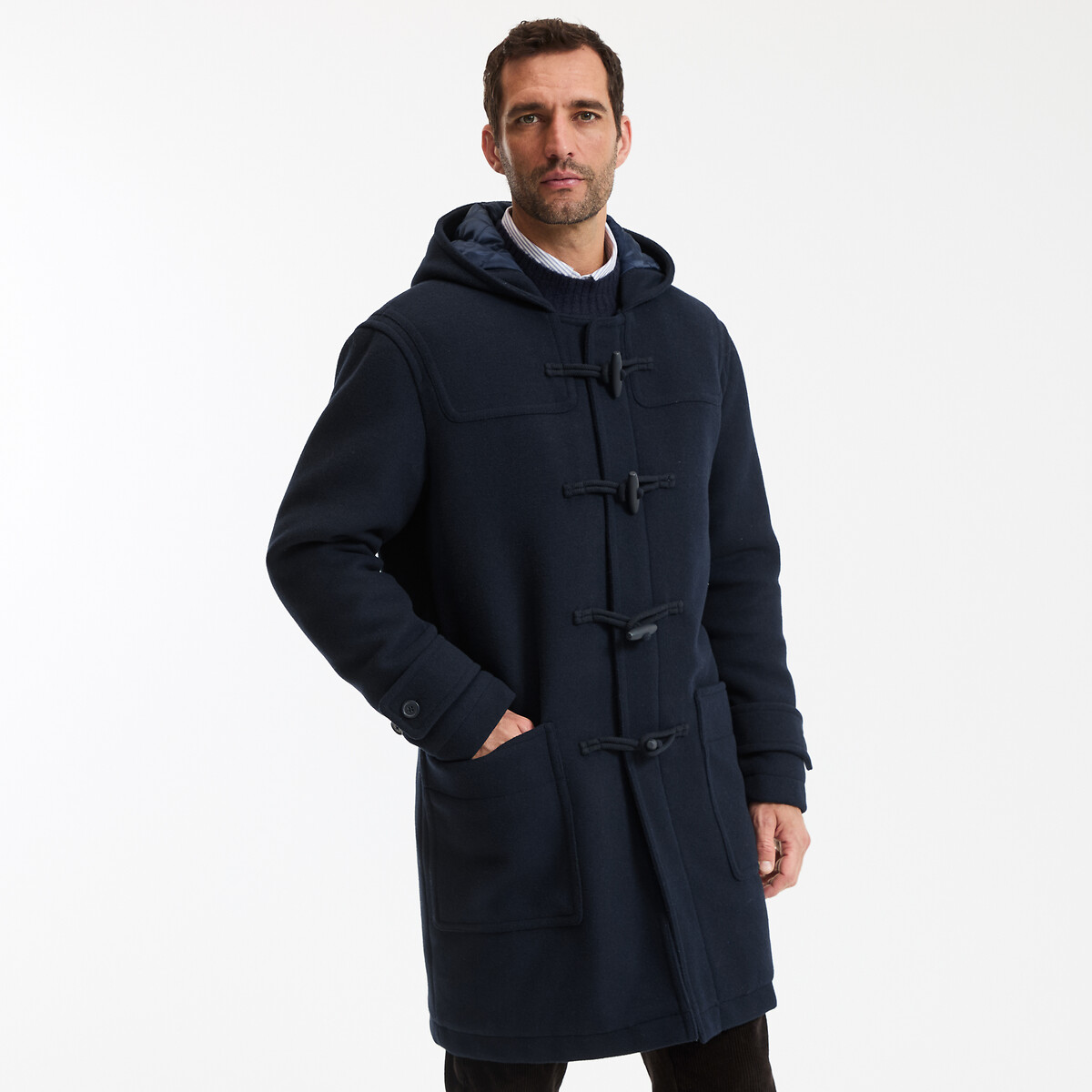 Abrigo holgado largo Signature GREGOIRE Hombre Talla M. Color Azul