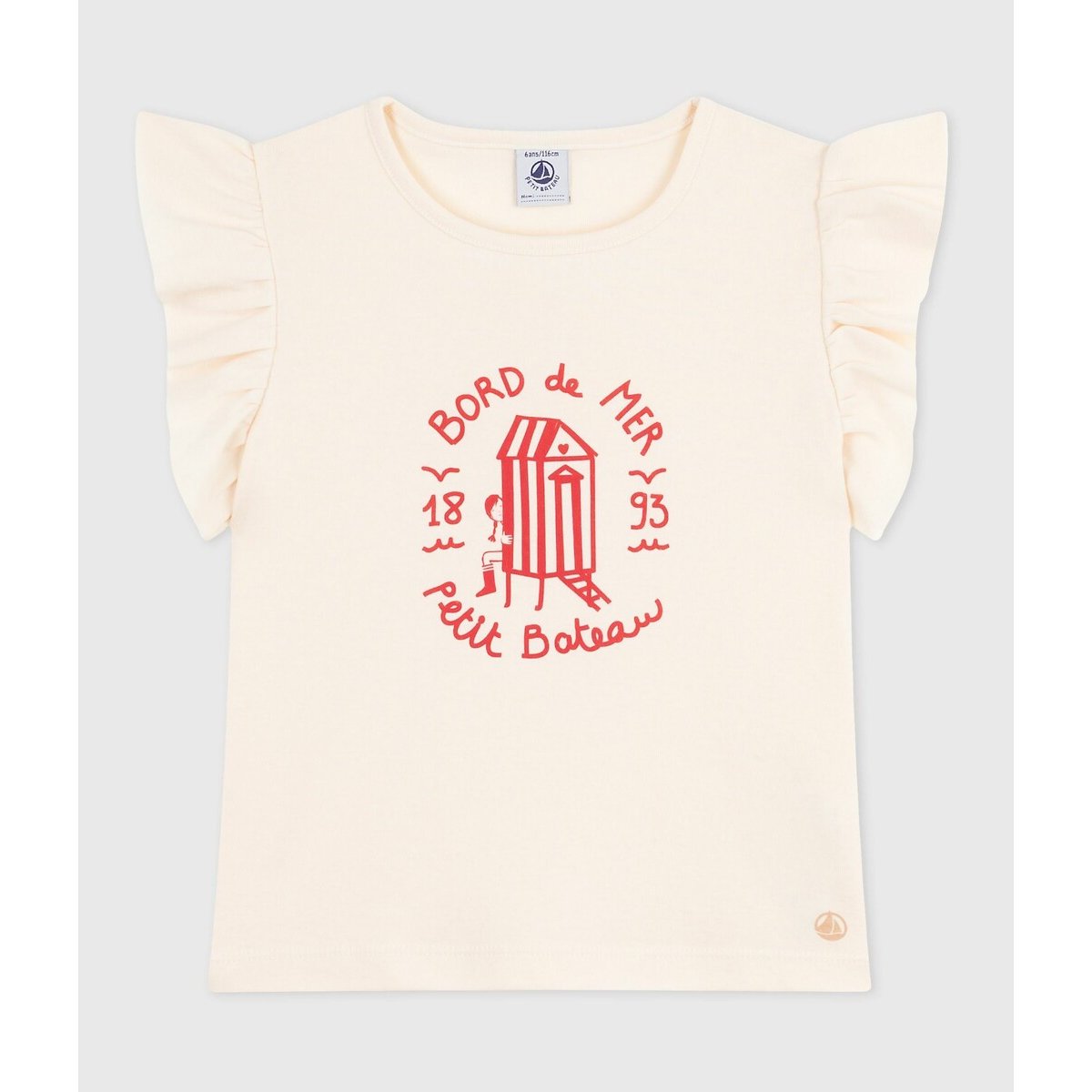 PETIT BATEAU Katoenen T-shirt met korte mouwen