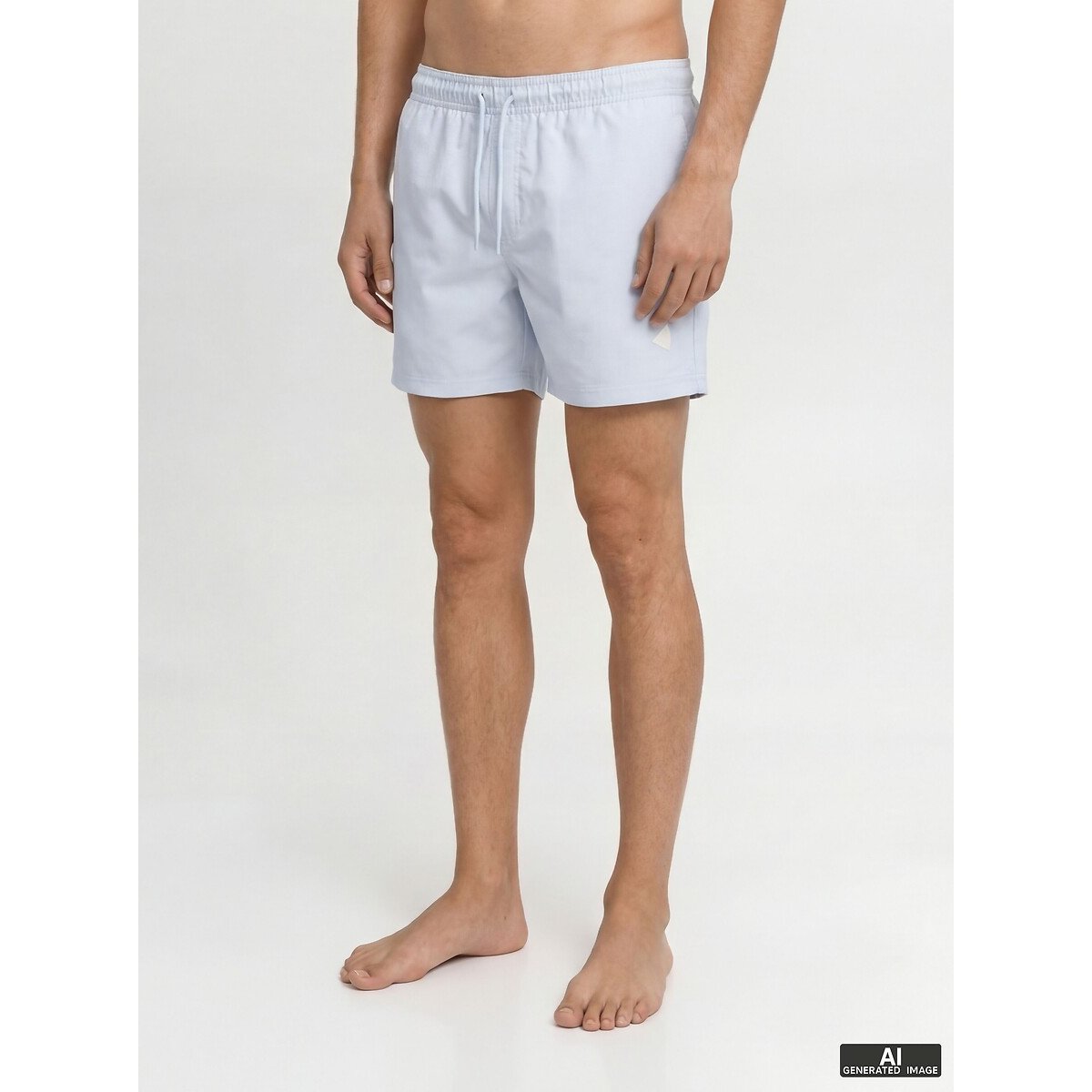 Jack & Jones Badge Swim Shorts Men's Sky Blue Medium